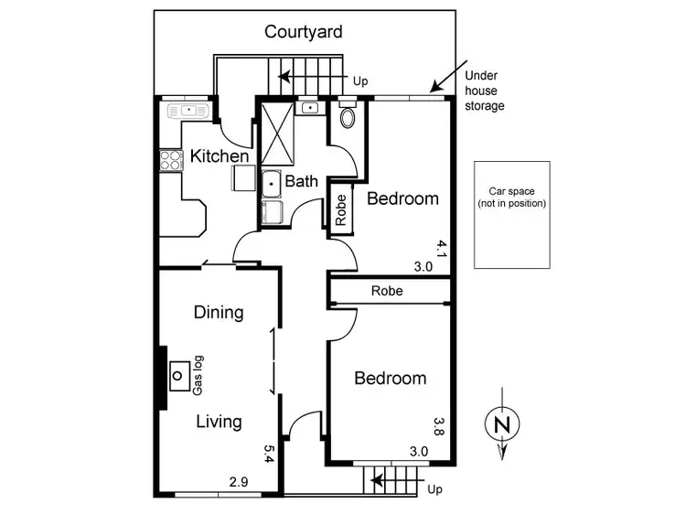Floorplan of Homely apartment listing, 8/7 Passfield Street, Brunswick West VIC 3055