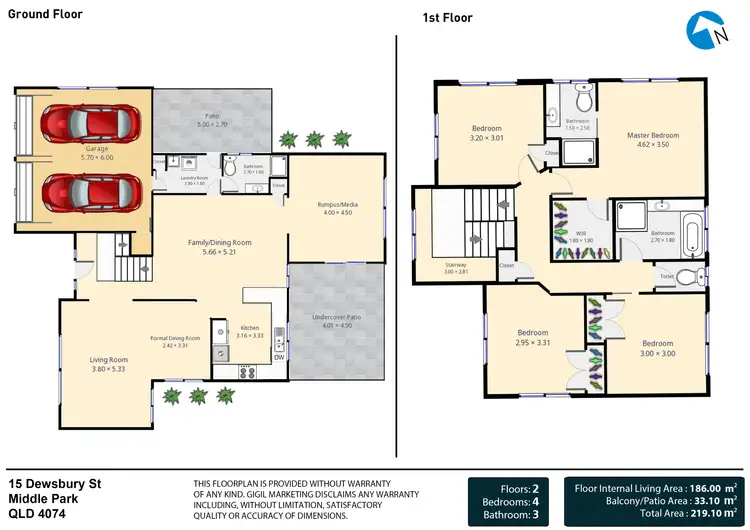 Floorplan of Homely house listing, 15 Dewsbury Street, Middle Park QLD 4074