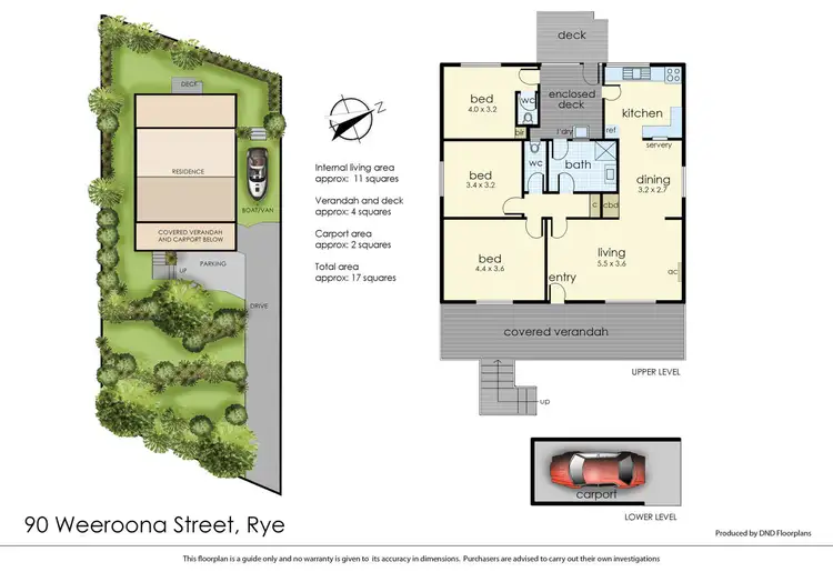 Floorplan of Homely house listing, 90 Weeroona Street, Rye VIC 3941