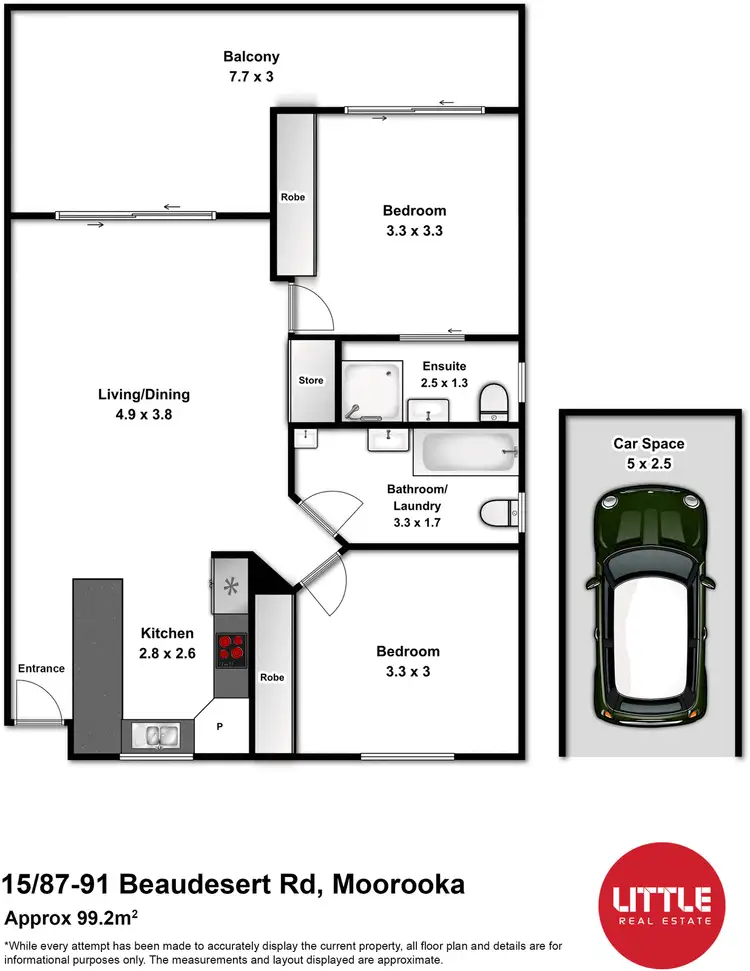Floorplan of Homely apartment listing, 15/87-91 Beaudesert Road, Moorooka QLD 4105
