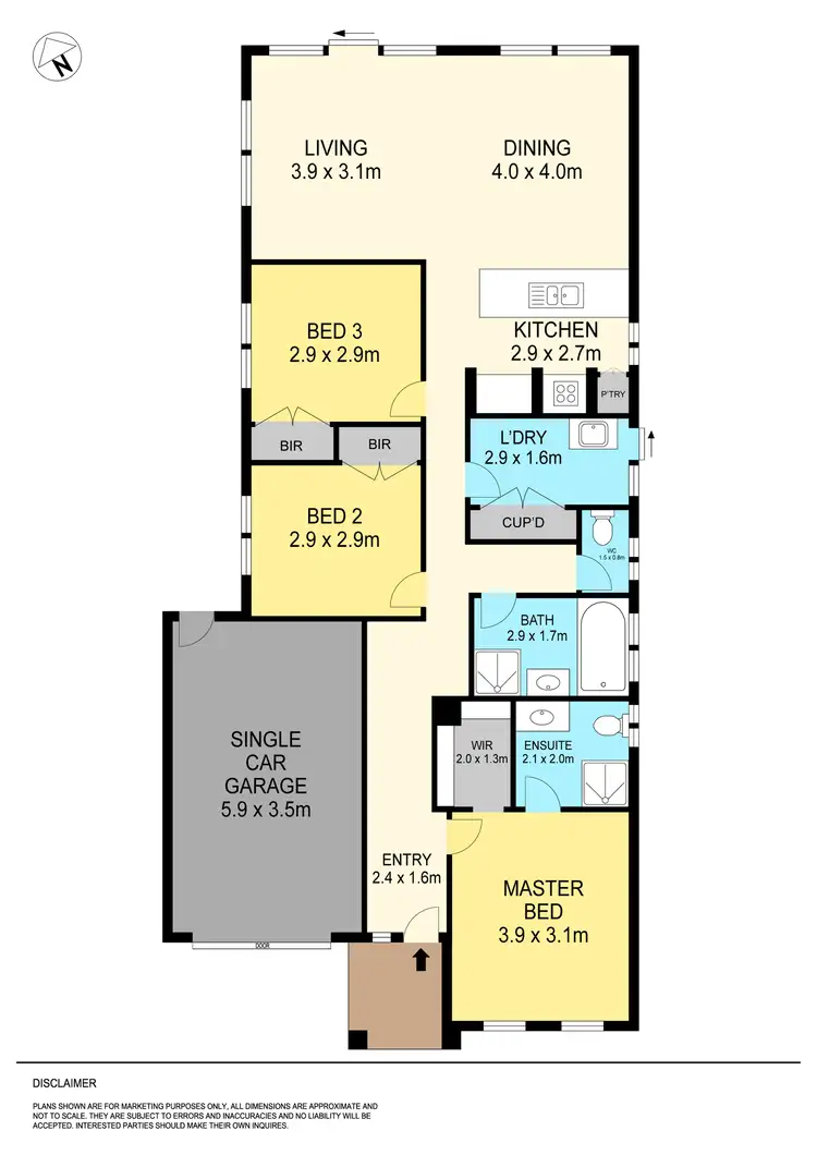 Floorplan of Homely house listing, 13 Waverley Street, Linton VIC 3360