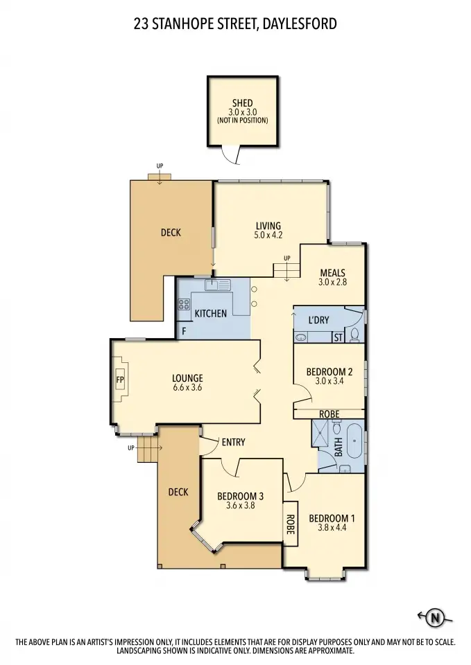 Floorplan of Homely house listing, 23 Stanhope Street, Daylesford VIC 3460