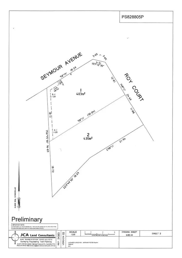 Floorplan of Homely land listing, 9 Roy Court, Mount Eliza VIC 3930