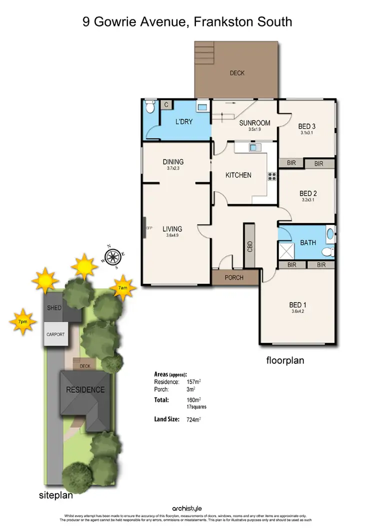 Floorplan of Homely house listing, 9 Gowrie Avenue, Frankston South VIC 3199