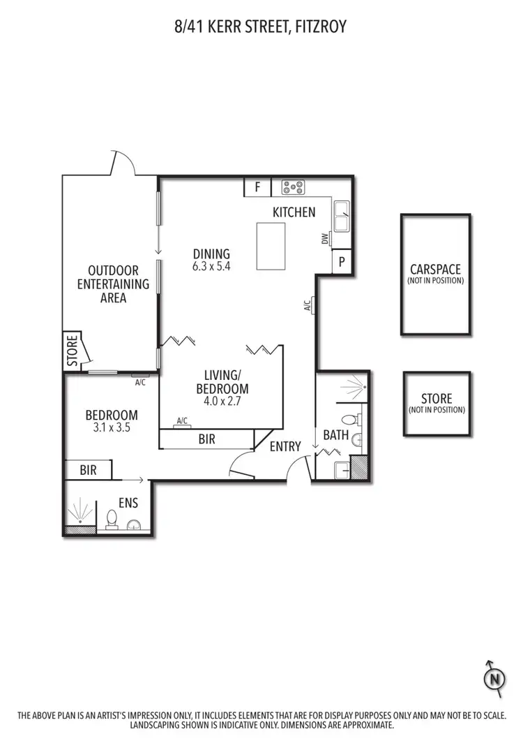 Floorplan of Homely unit listing, 8/41 Kerr Street, Fitzroy VIC 3065