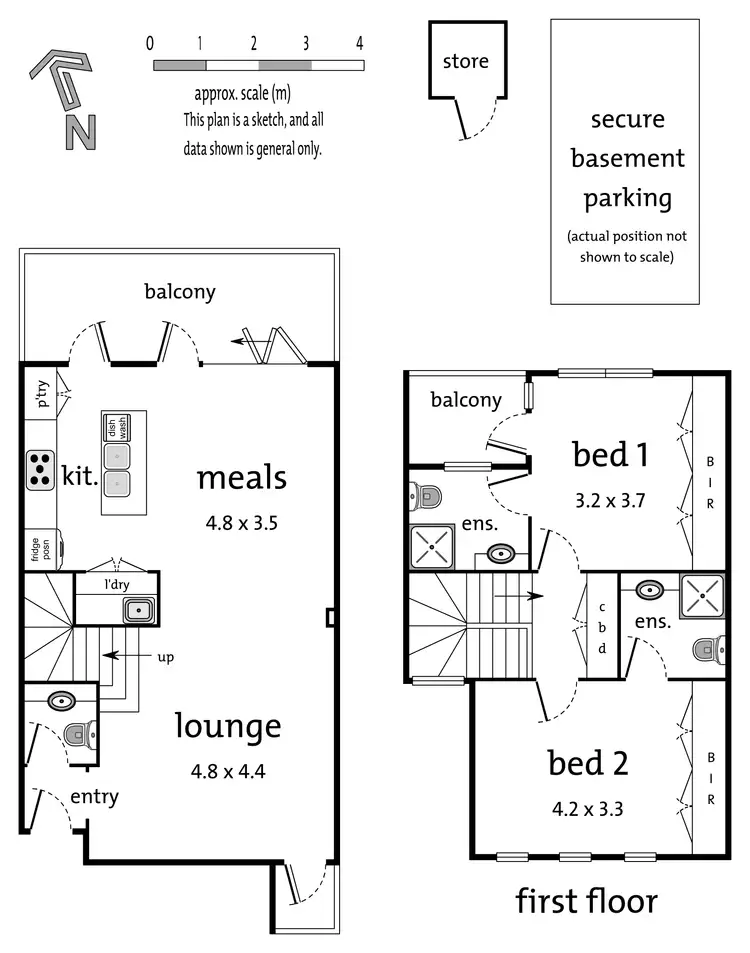 Floorplan of Homely terrace listing, 3/215 High Street, Templestowe Lower VIC 3107