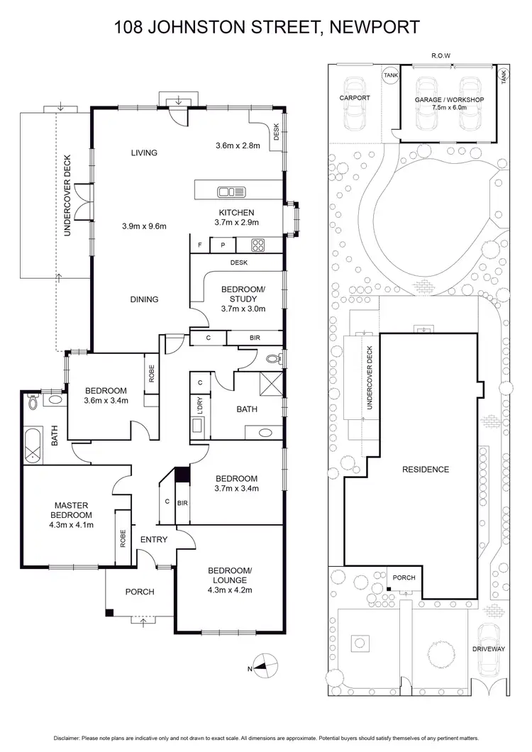 Floorplan of Homely house listing, 108 Johnston Street, Newport VIC 3015
