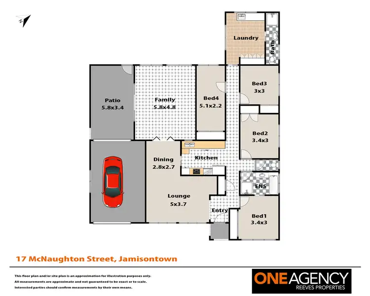Floorplan of Homely house listing, 17 McNaughton Street, Jamisontown NSW 2750