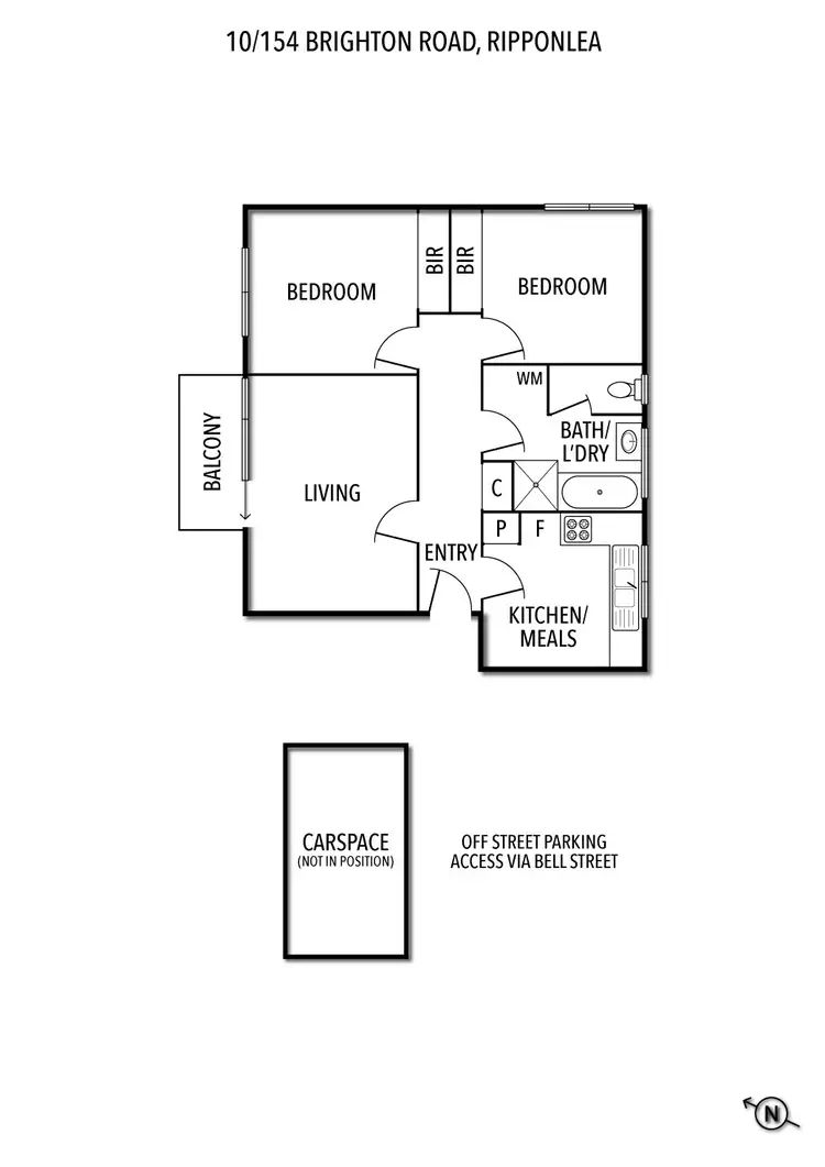 Floorplan of Homely apartment listing, 10/154 Brighton Road, Ripponlea VIC 3185