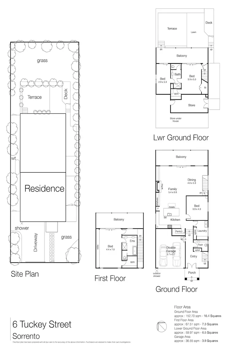 Floorplan of Homely house listing, 6 Tuckey Street, Sorrento VIC 3943