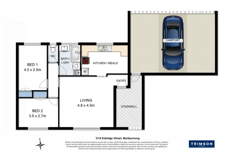 Floorplan of Homely flat listing, 3/18 Eldridge Street, Footscray VIC 3011