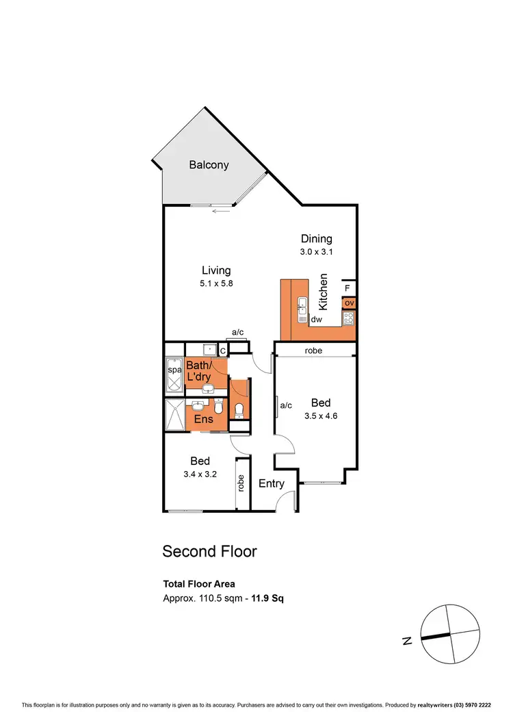 Floorplan of Homely apartment listing, 215/3765 Point Nepean Road, Portsea VIC 3944