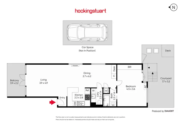 Floorplan of Homely apartment listing, 5/70A Alexandra Street, St Kilda East VIC 3183