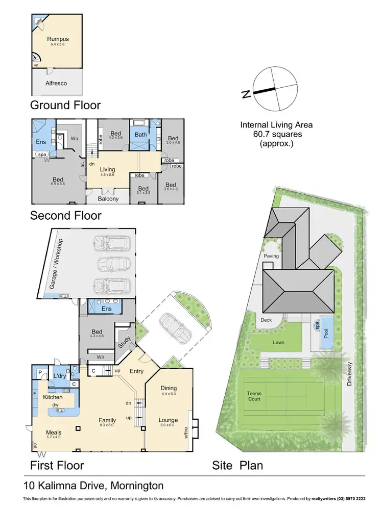 Floorplan of Homely house listing, 10 Kalimna Drive, Mornington VIC 3931