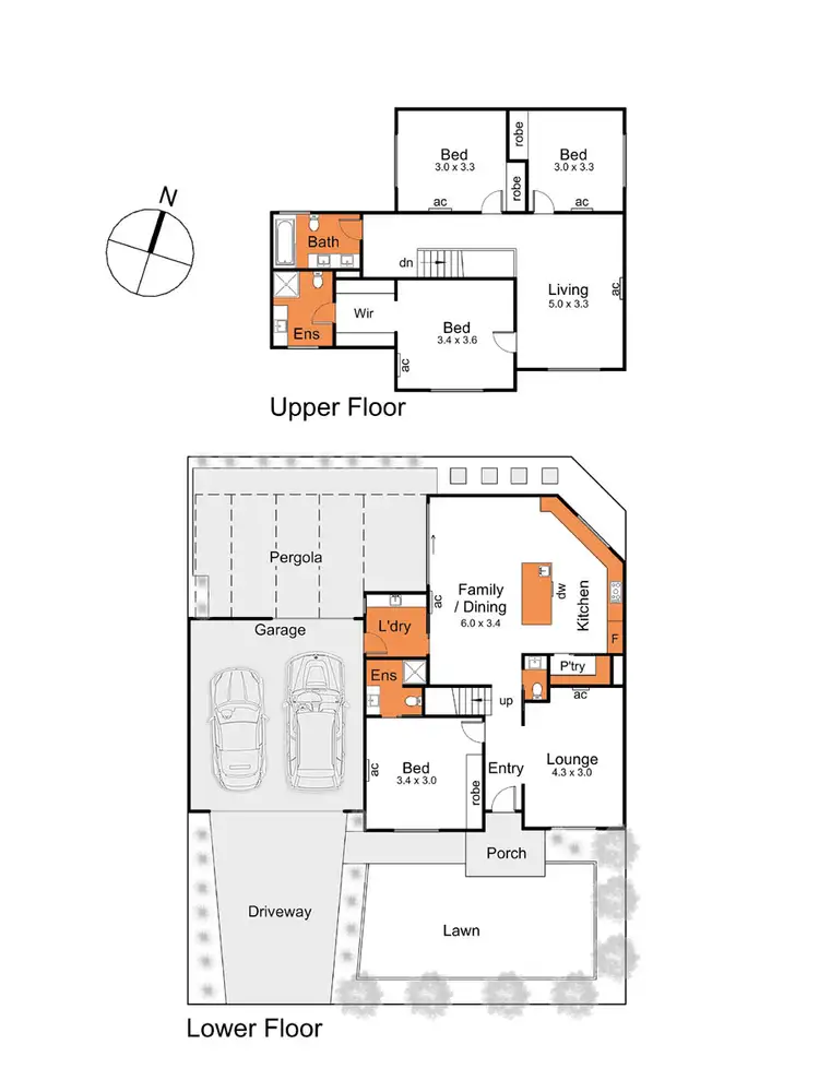 Floorplan of Homely house listing, 80A South Road, Rosebud VIC 3939