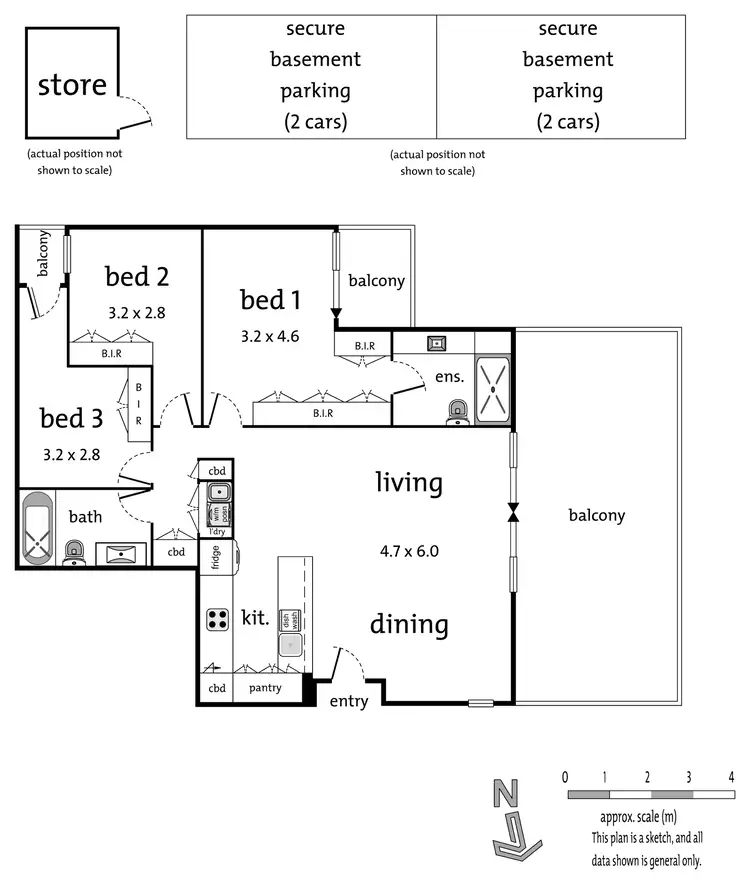 Floorplan of Homely apartment listing, 306/6 Lord Street, Richmond VIC 3121