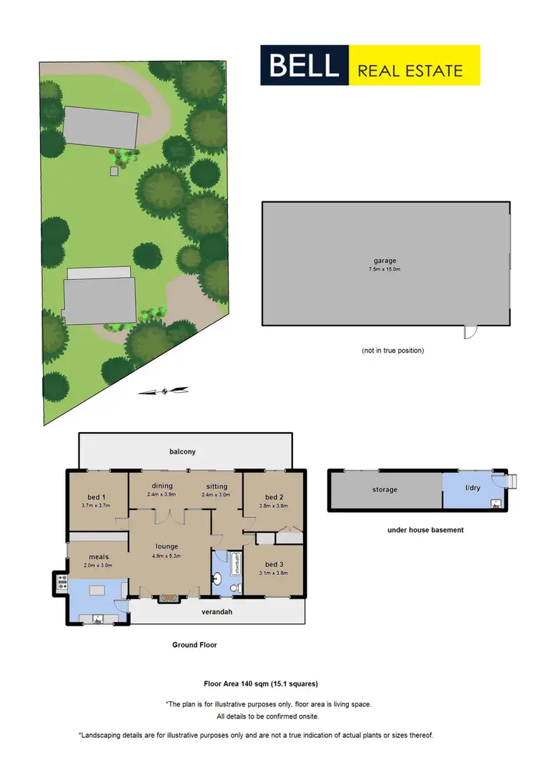 Floorplan of Homely house listing, 63 Falls Road, Kalorama VIC 3766