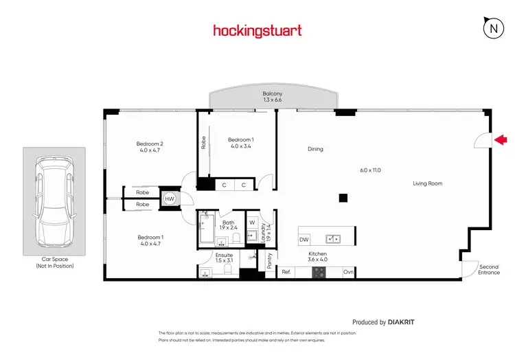 Floorplan of Homely apartment listing, 1102/398 Lonsdale Street, Melbourne VIC 3000