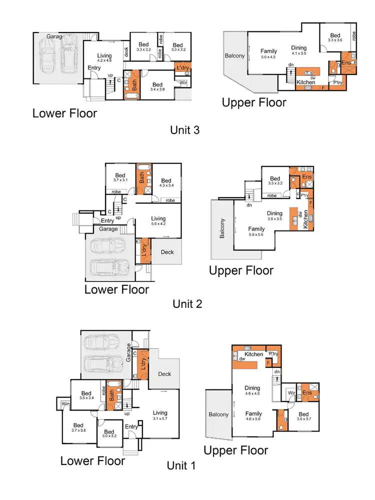 Floorplan of Homely townhouse listing, 3/27 Codrington Street, Dromana VIC 3936
