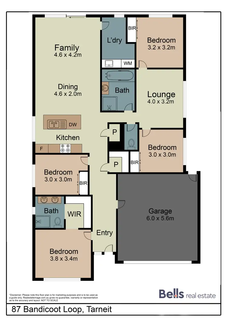 Floorplan of Homely house listing, 87 Bandicoot Loop, Tarneit VIC 3029