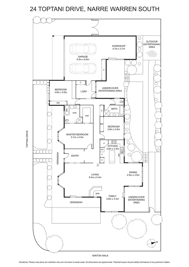 Floorplan of Homely house listing, 24 Toptani Drive, Narre Warren South VIC 3805
