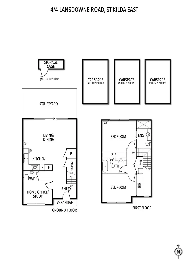 Floorplan of Homely townhouse listing, 4/4 Lansdowne Road, St Kilda East VIC 3183