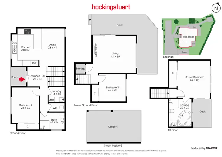 Floorplan of Homely townhouse listing, 2/2A Park Avenue, Hepburn Springs VIC 3461