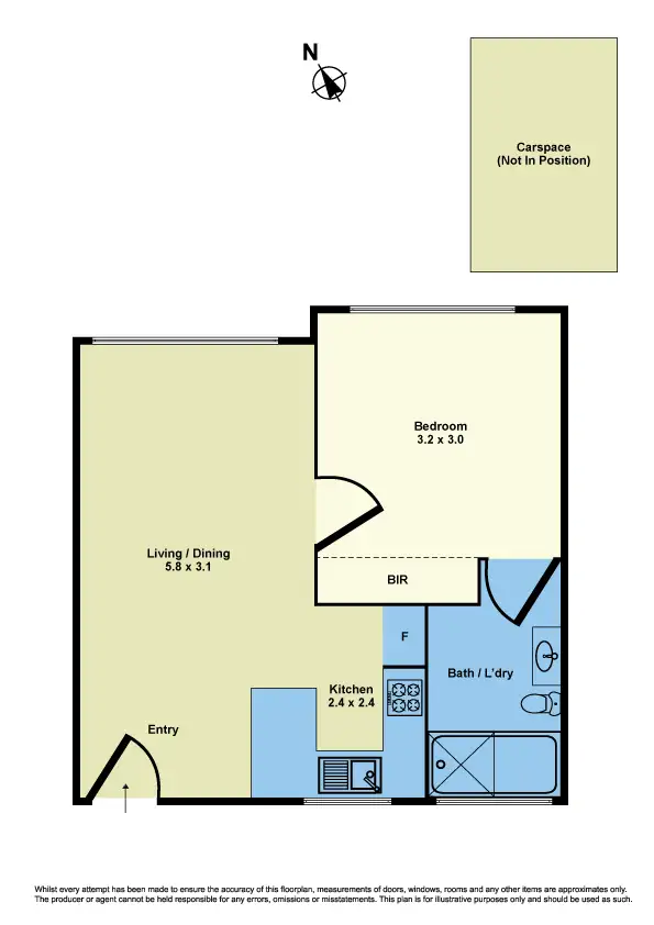 Floorplan of Homely unit listing, 10/294 Nicholson Street, Seddon VIC 3011