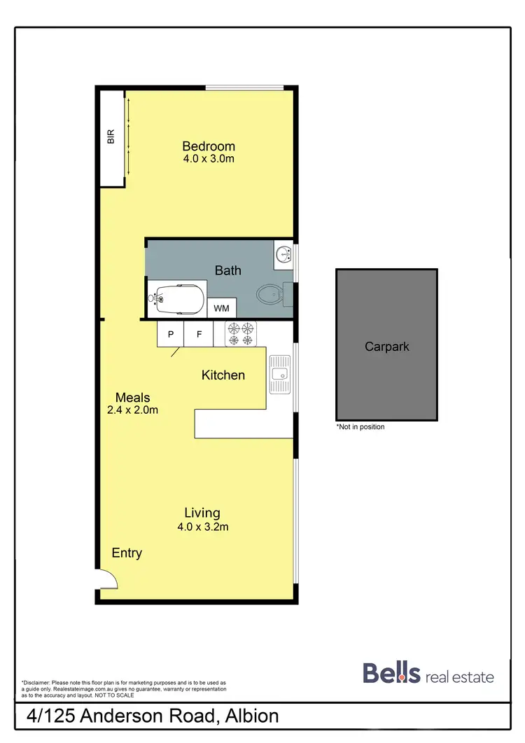 Floorplan of Homely apartment listing, 4/125 Anderson Road, Albion VIC 3020