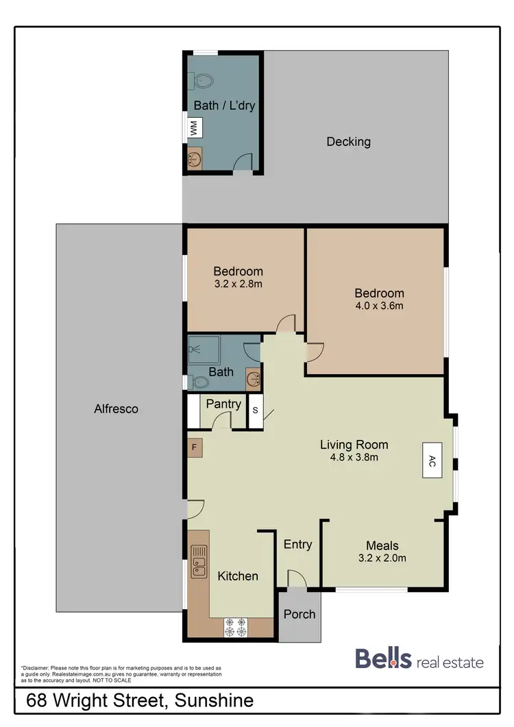 Floorplan of Homely house listing, 68 Wright Street, Sunshine VIC 3020