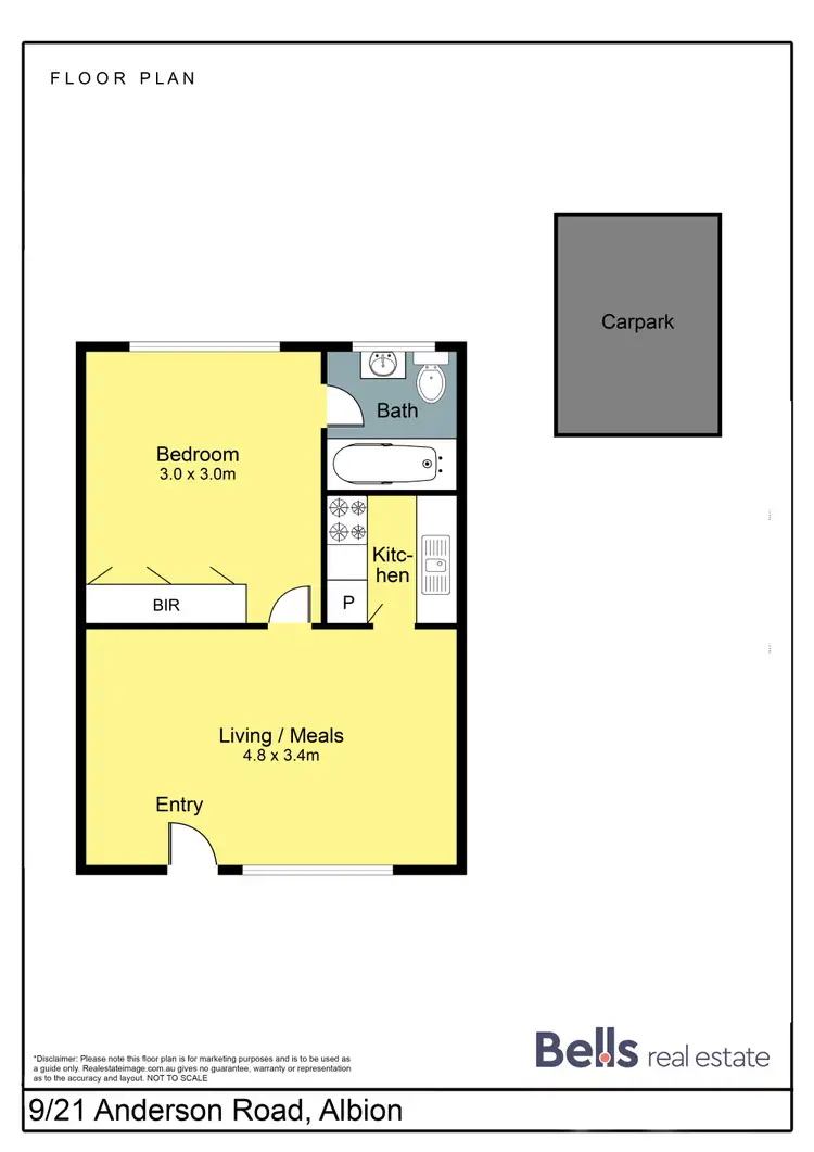 Floorplan of Homely apartment listing, 9/121 Anderson Road, Albion VIC 3020