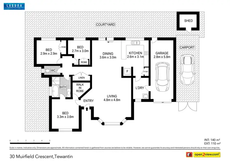 Floorplan of Homely house listing, 30 Muirfield Crescent, Tewantin QLD 4565
