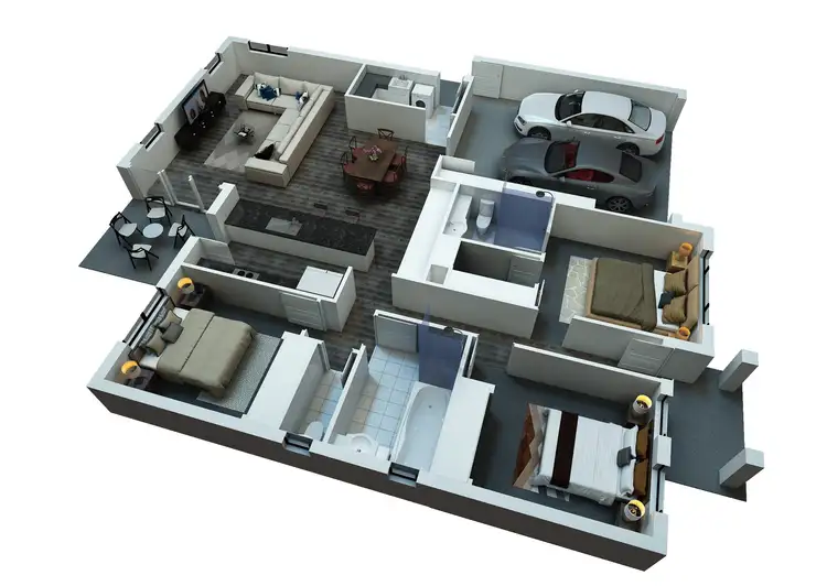 Floorplan of Homely townhouse listing, 1/7 Herd Road, Belmont VIC 3216