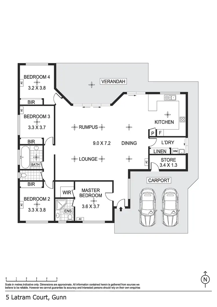 Floorplan of Homely house listing, 5 Latram Court, Gunn NT 832