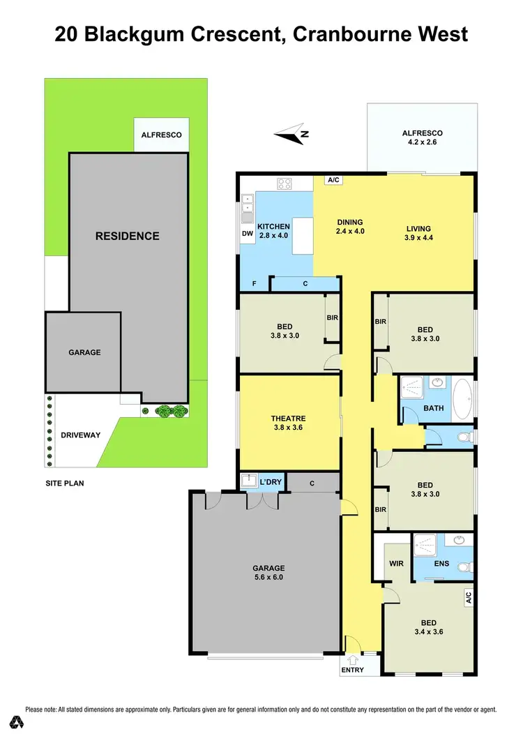 Floorplan of Homely house listing, 20 Black Gum Crescent, Cranbourne West VIC 3977