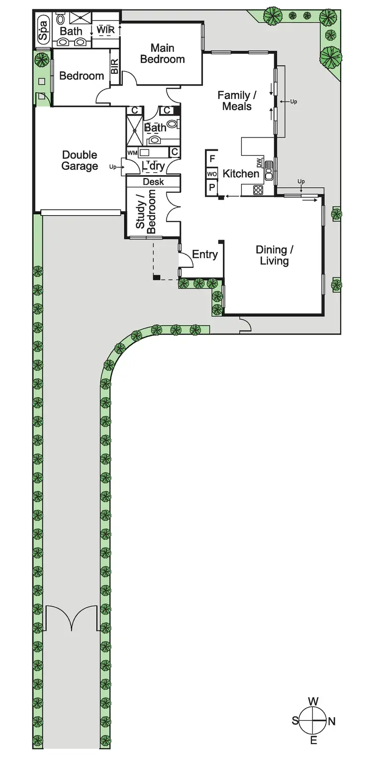 Floorplan of Homely unit listing, 1 Kent  Grove, Caulfield North VIC 3161