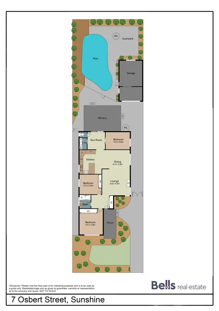 Floorplan of Homely house listing, 7 Osbert Street, Sunshine VIC 3020