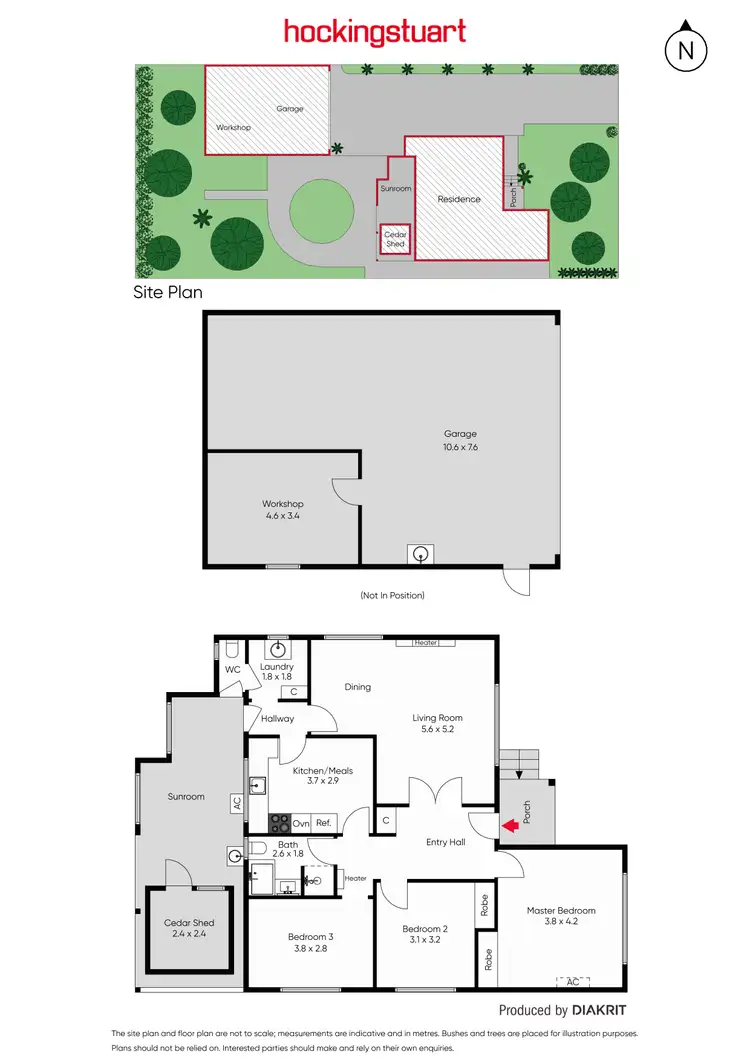 Floorplan of Homely house listing, 23 Grandview Grove, Moorabbin VIC 3189