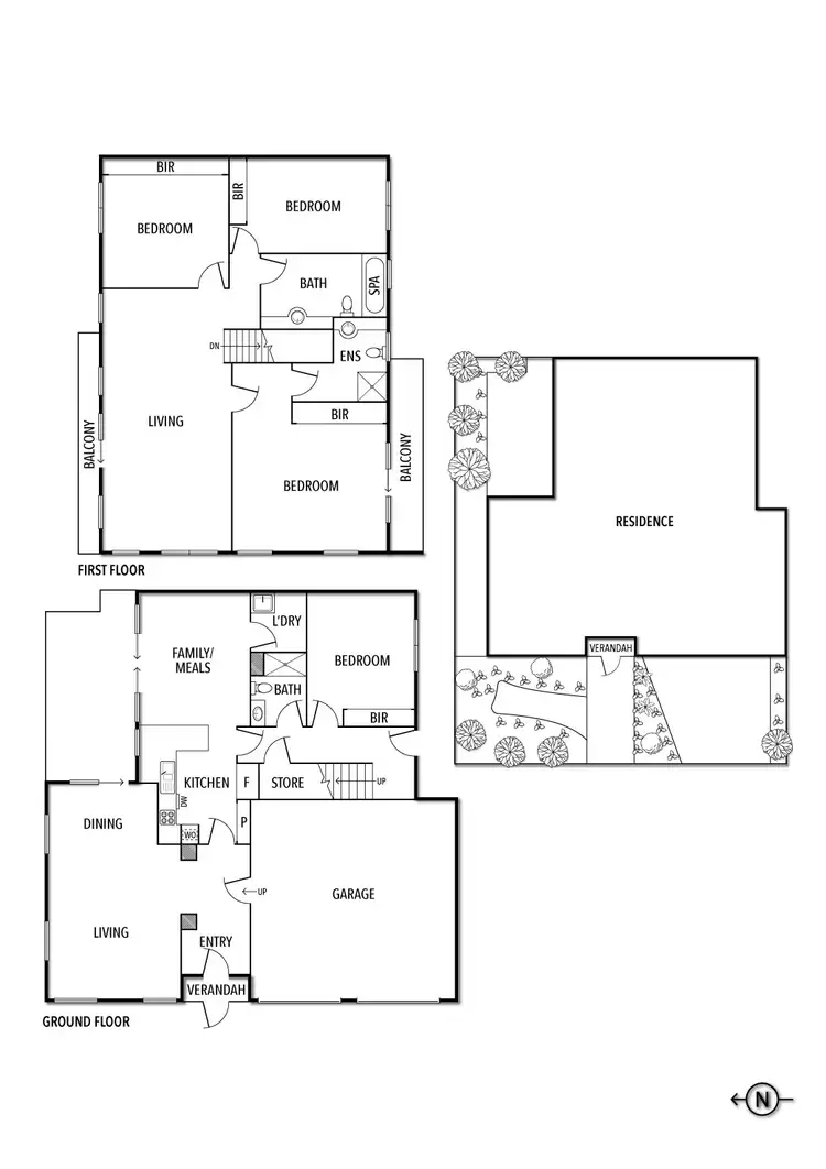Floorplan of Homely townhouse listing, 3 Langdon Road, Caulfield North VIC 3161