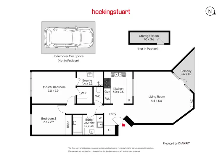 Floorplan of Homely apartment listing, 5/43-44 Marine Parade, St Kilda VIC 3182