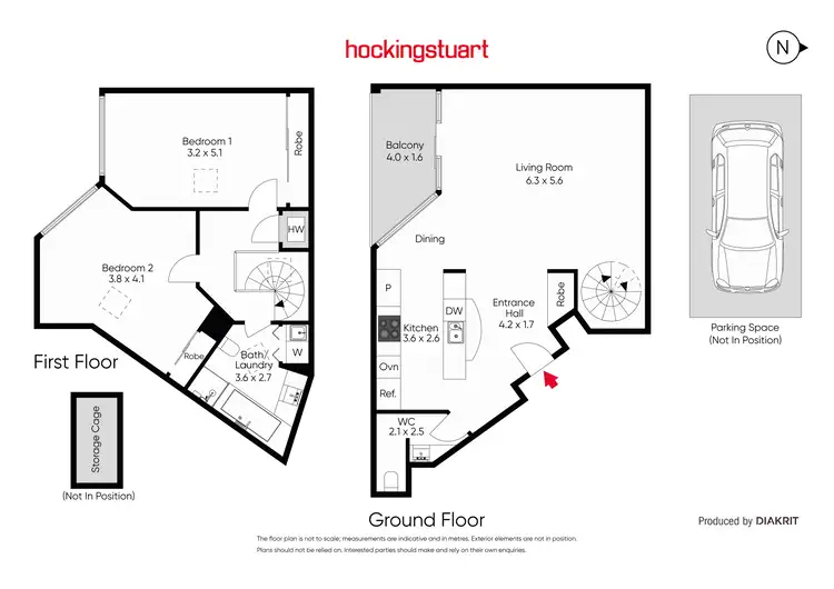Floorplan of Homely apartment listing, 42/398 La Trobe Street, Melbourne VIC 3000