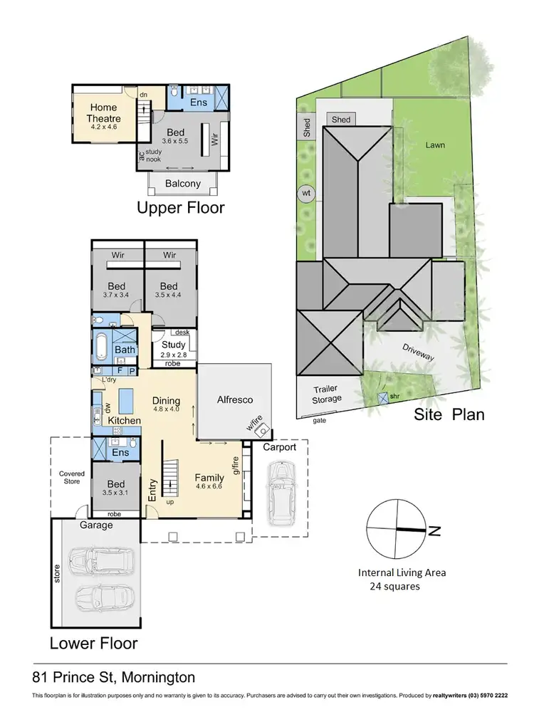 Floorplan of Homely house listing, 81 Prince Street, Mornington VIC 3931