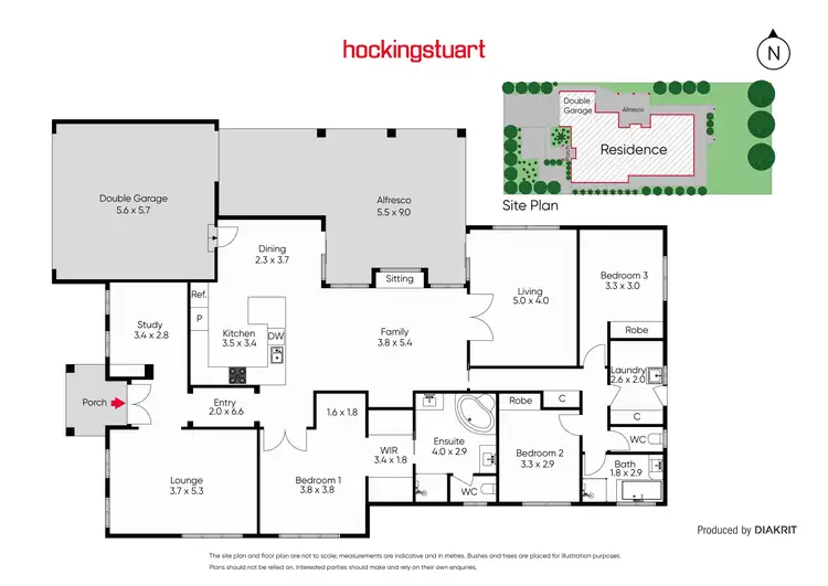 Floorplan of Homely house listing, 9 Dumossa Avenue, Rosebud VIC 3939