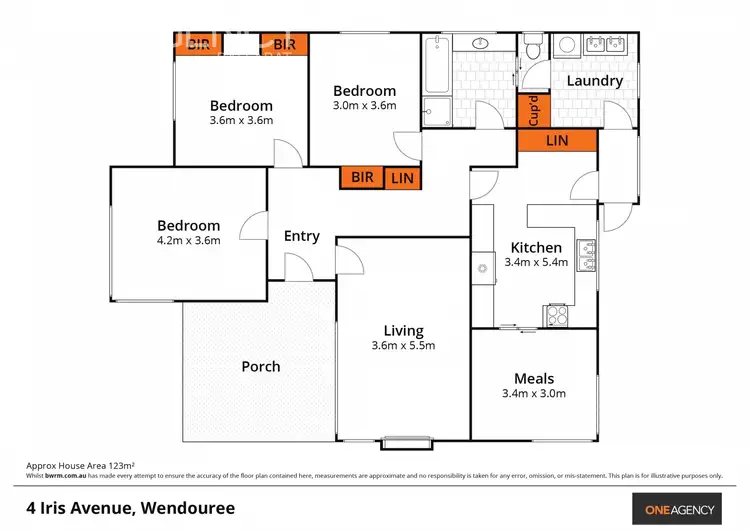 Floorplan of Homely house listing, 4 Iris Avenue, Wendouree VIC 3355