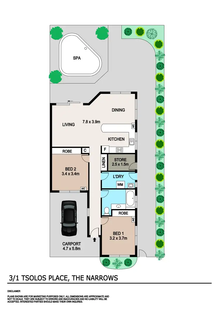 Floorplan of Homely unit listing, 3/1 Tsolos Place, The Narrows NT 820