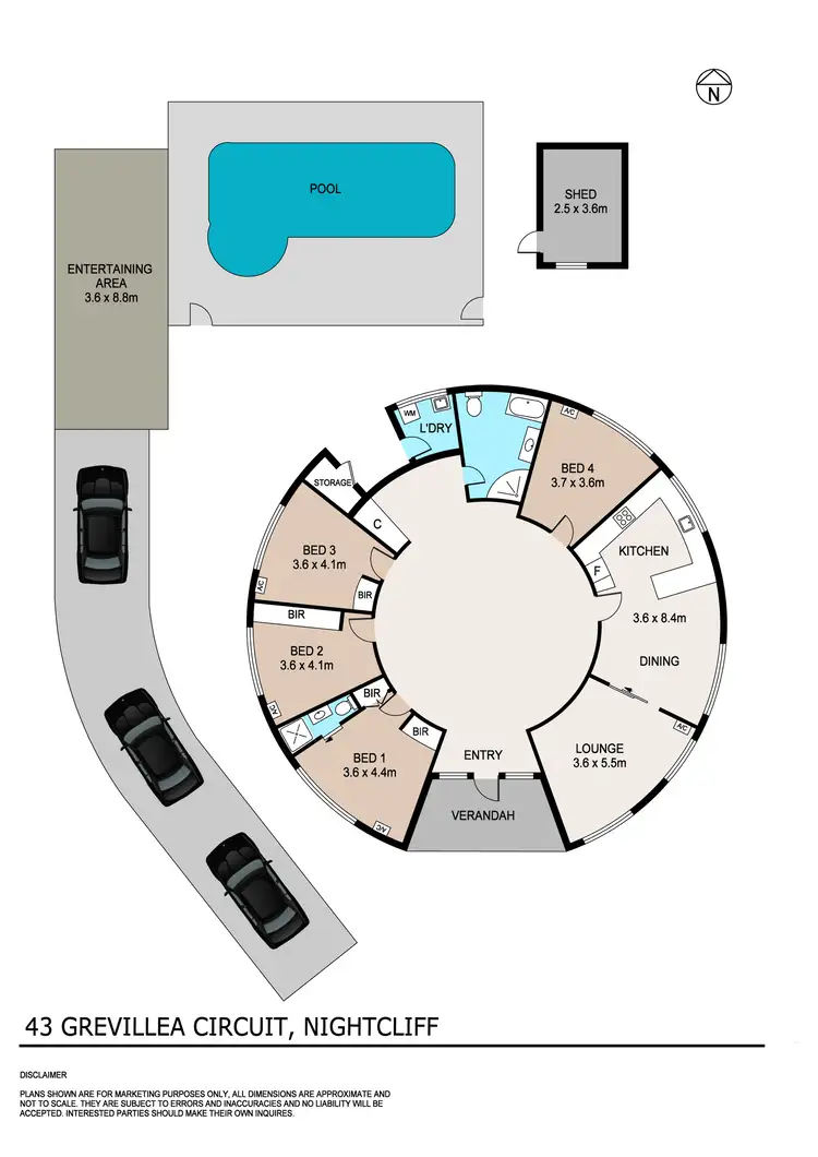 Floorplan of Homely house listing, 43 Grevillea Circuit, Nightcliff NT 810