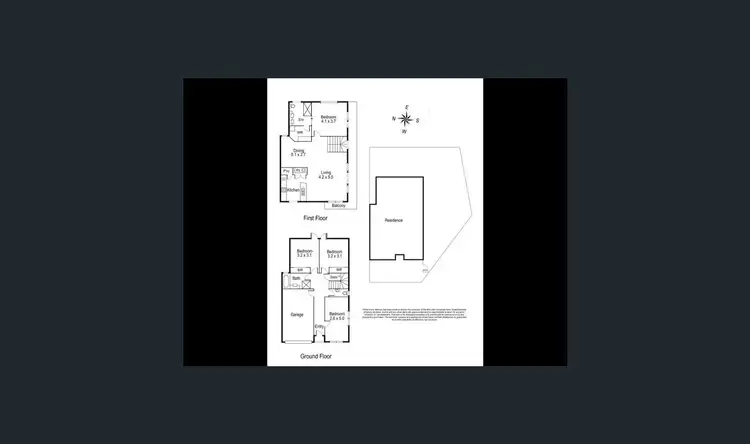 Floorplan of Homely townhouse listing, 1 Jade Court, Greensborough VIC 3088