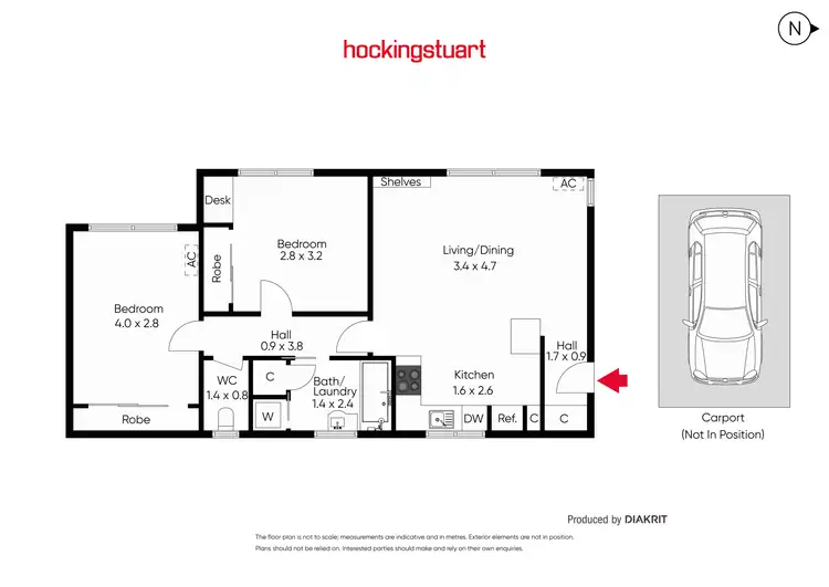 Floorplan of Homely apartment listing, 17/99 Alma Road, St Kilda East VIC 3183