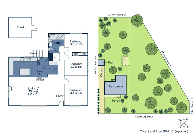 Floorplan of Homely house listing, 75 & 77 Lyall Road, Berwick VIC 3806