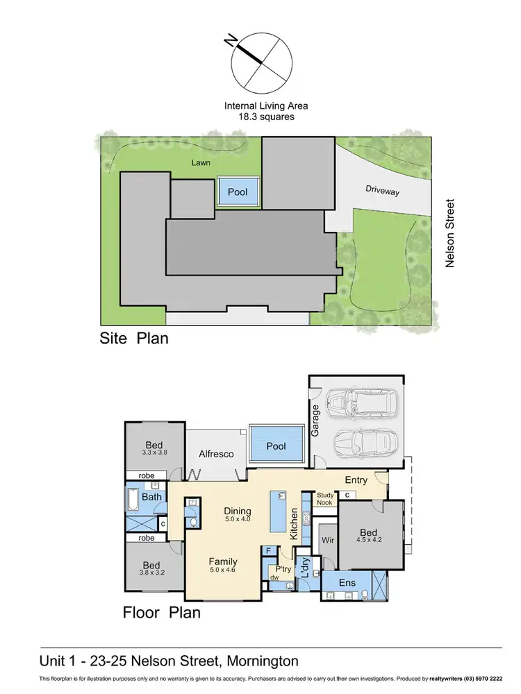 Floorplan of Homely townhouse listing, 23 Nelson Street, Mornington VIC 3931